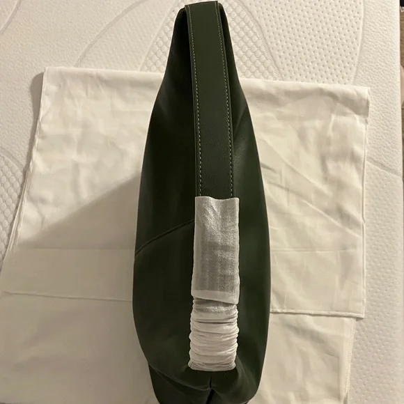 NWT DUYP The Slouch Bag - Soft Grain Leather - Dark Green - Picture 4 of 8